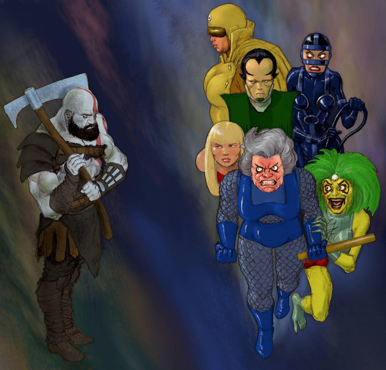 TLIID Superheroes video games Kratos vs New Gods 2 by Nick-Perks on DeviantArt TLIID Superheroes video games Kratos vs New Gods 2 by Nick-Perks on DeviantArt
