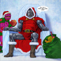 TLIID Christmas crossovers - Doctor Doom as Santa