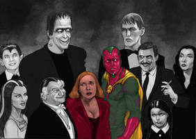 TLIID WandaVision in the Munsters vs Addams Family