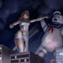 TLIID The 50ft Woman Vs Stay Puft2 (Gozer)