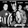 TLIID  The Avengers cast - 1950s style BW