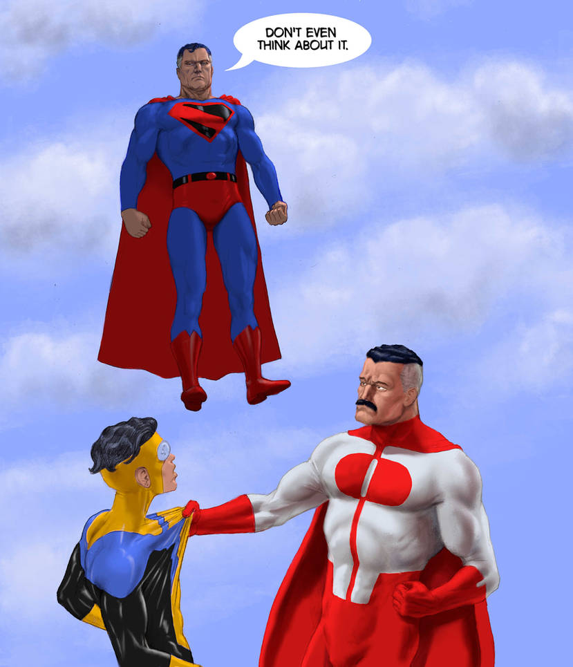 Superman Confronts Omni Man By Nick Perks On Deviantart Superman Confronts Omni Man By Nick Perks On Deviantart