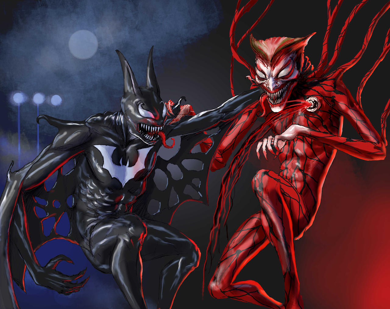 TLIID Venom vs Carnage as Batman vs The Joker by Nick-Perks on DeviantArt
