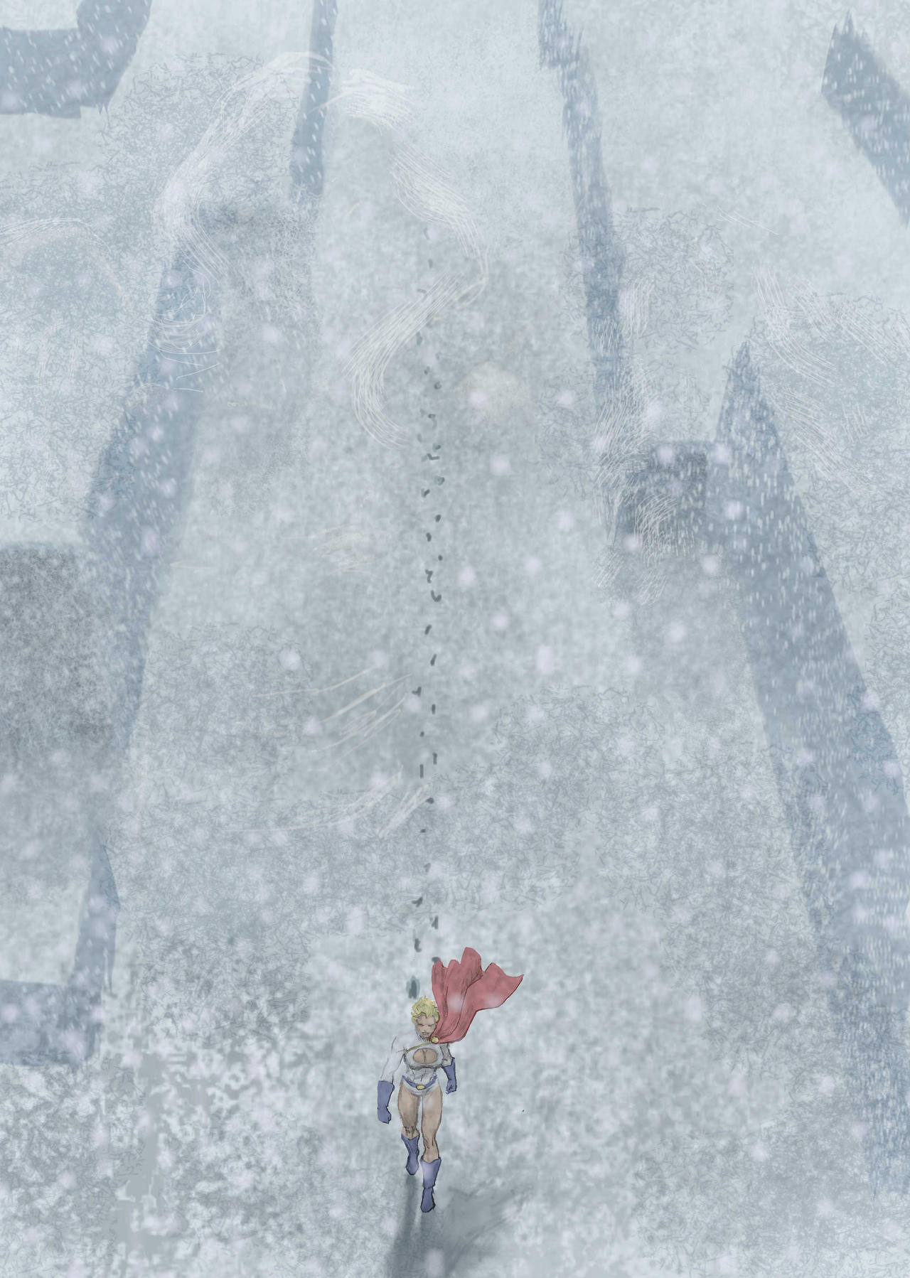 Power Girl - Across the frozen planet by Nick-Perks on DeviantArt