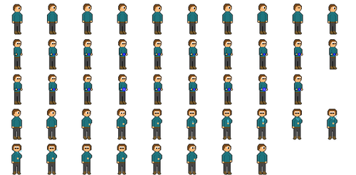 Roland the Wizard Apprentice Spritesheet (Part 1)