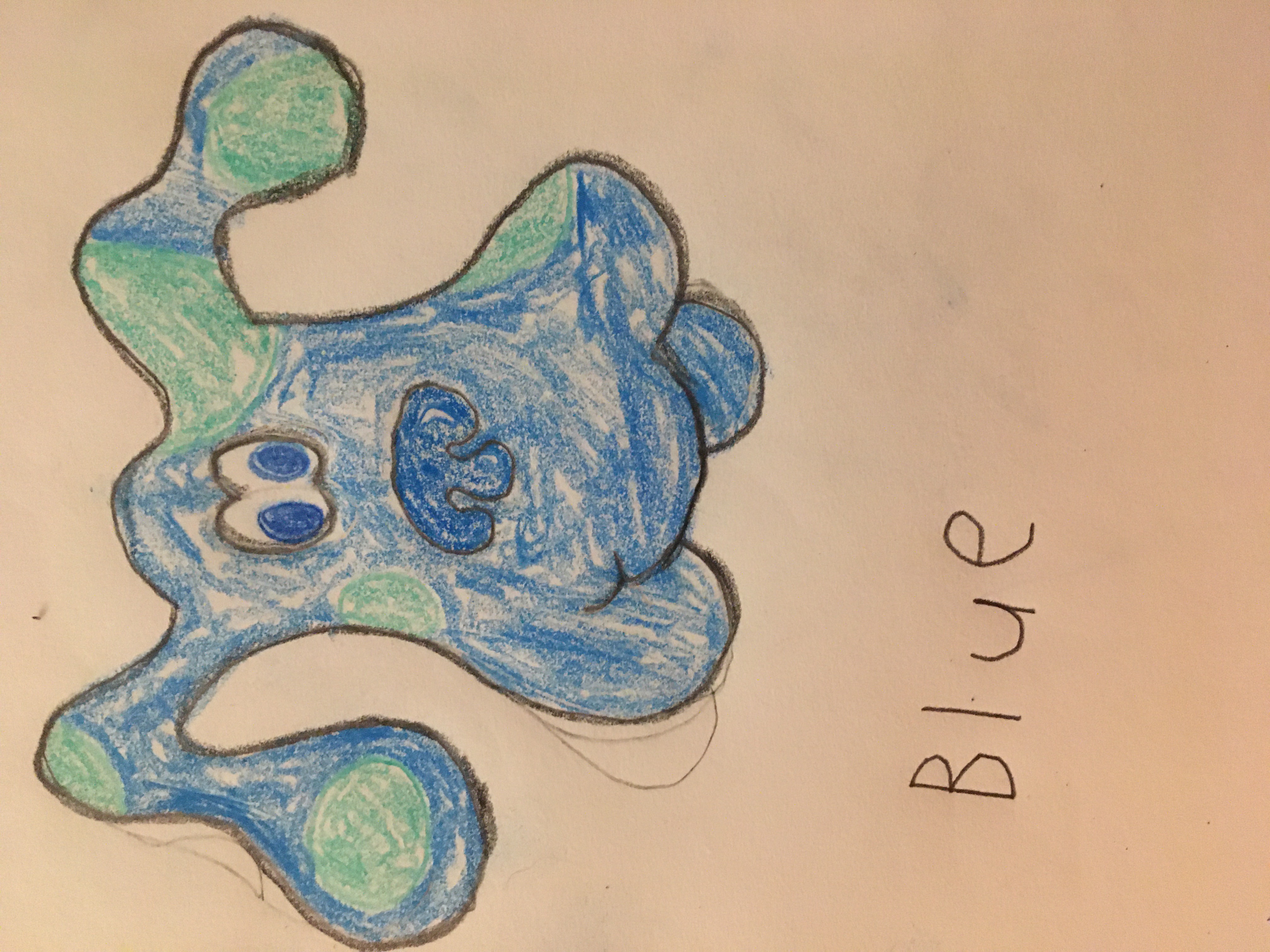 Drawing of Blue by paulhobby19 on DeviantArt