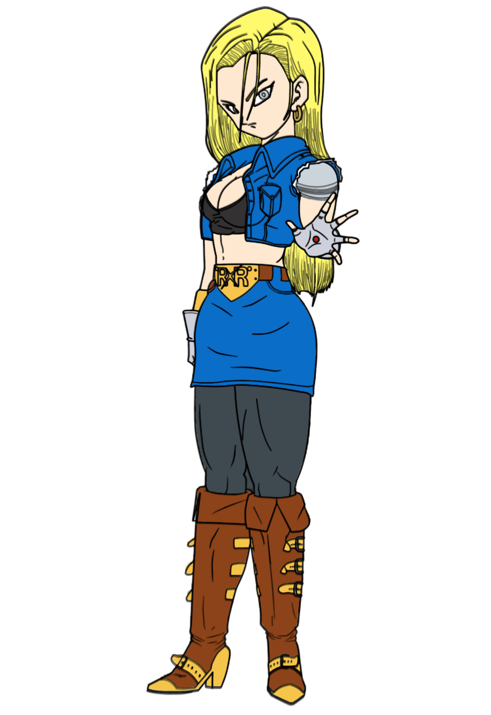 Desenho Super Android 18-Dragon Ball GT by WebysArts on DeviantArt