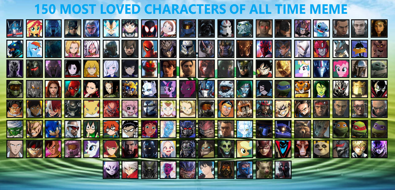 The 150 Characters I Love by Coolman992 on DeviantArt
