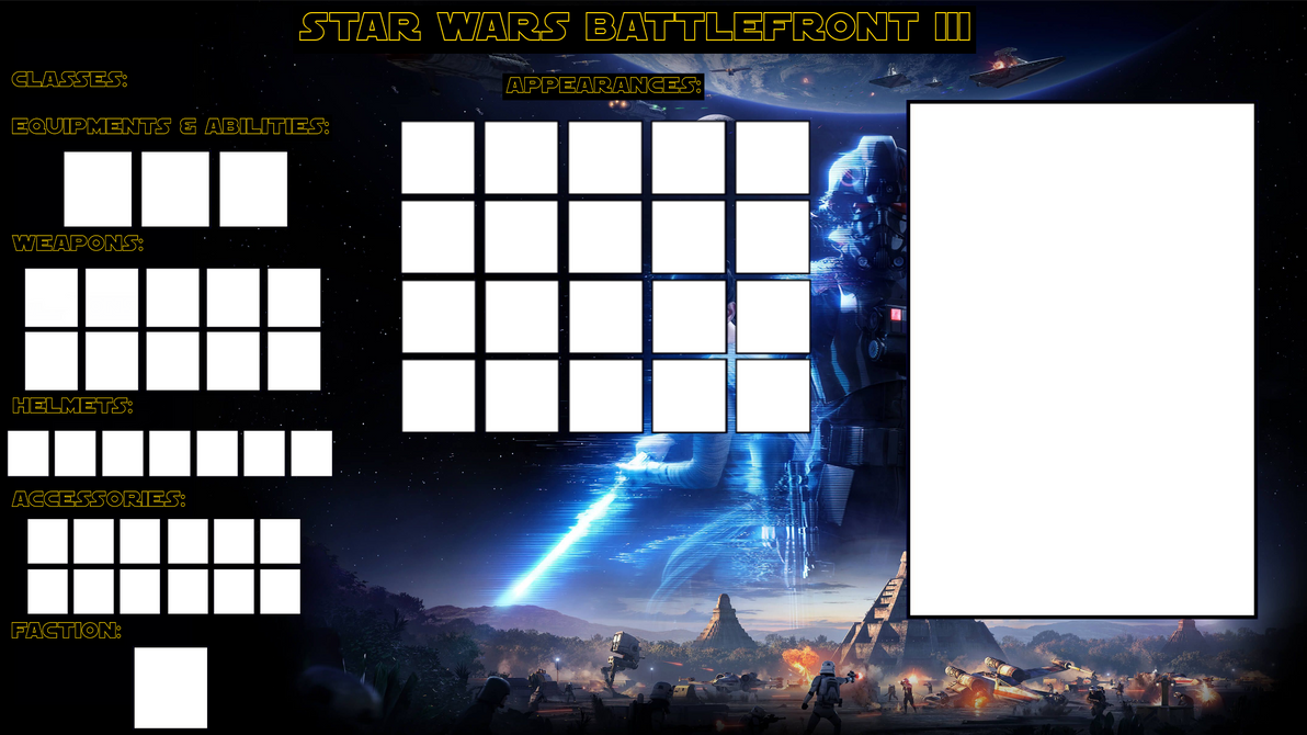 Battlefront III Class Template By Coolman992 On DeviantArt