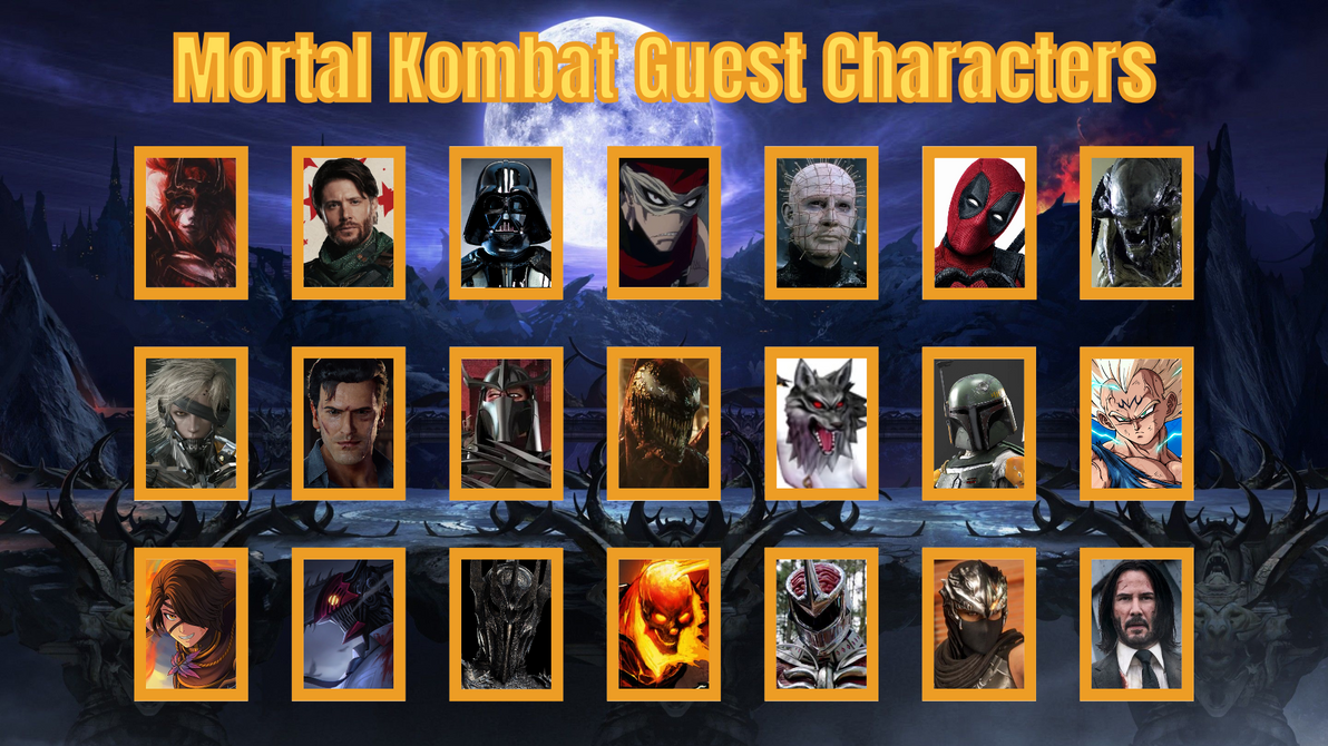 TrueUnderDawg on X: Mortal Kombat 12 Guest Kharacters dream list