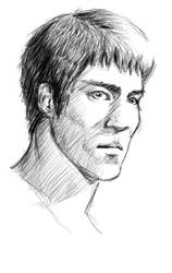 Portrait Sketch: Bruce Lee