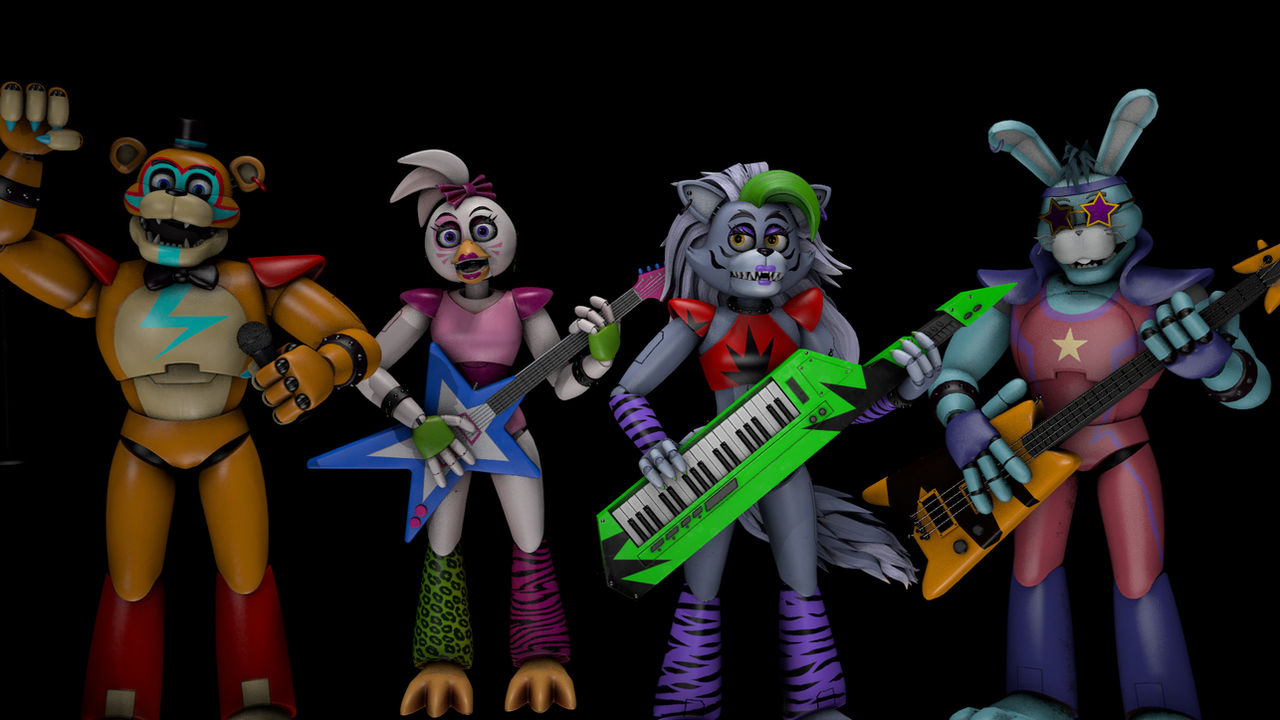 Glam Rocks Roxy Render The glamrocks together! by DGFanArt on DeviantArt