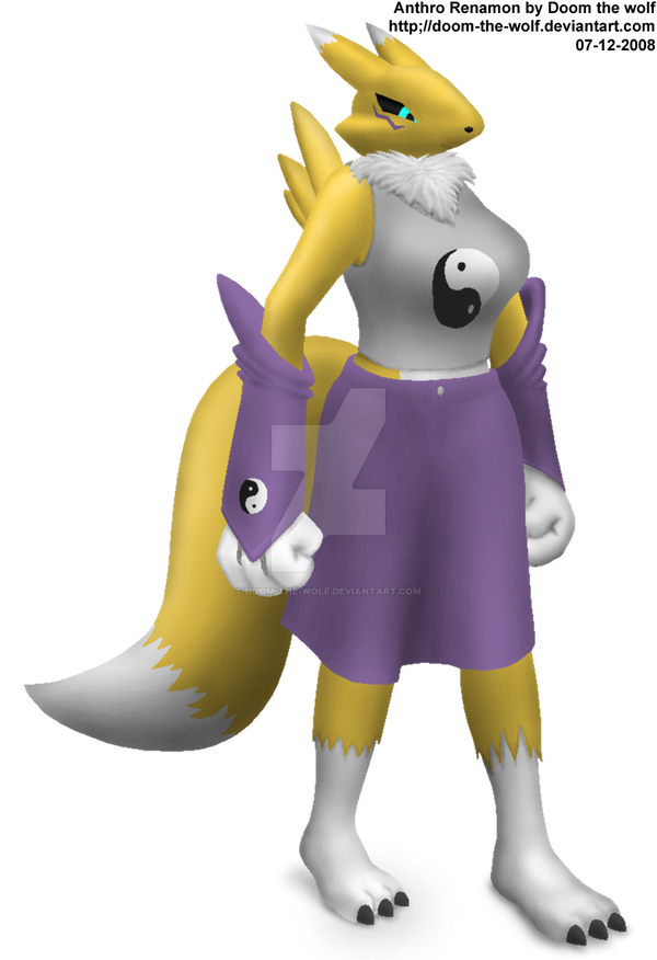 Anthro Renamon By Doom The Wolf On DeviantArt