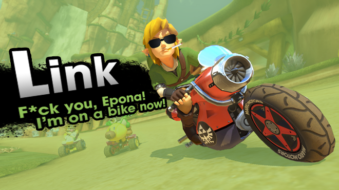 Link joins Mario Kart 8!