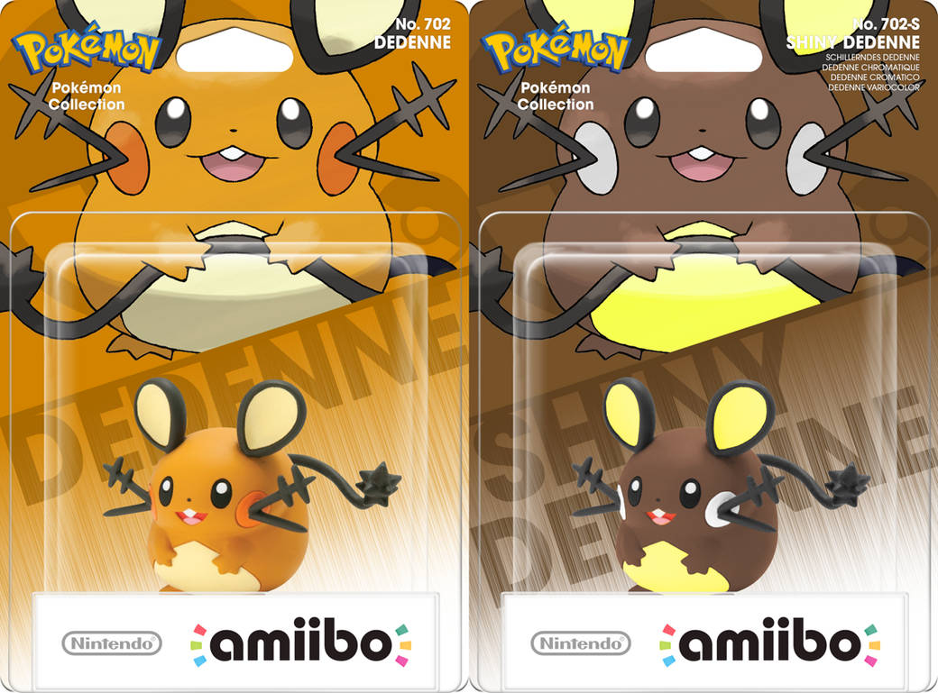 Dedenne + Shiny Dedenne Amiibo by ROne92 on DeviantArt