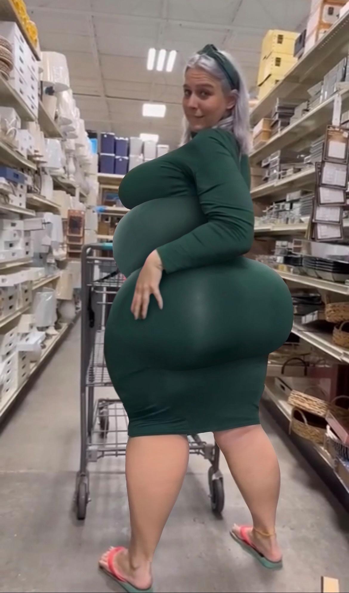 Big Rpund Big Booty At the Grocery Store by ninaring on DeviantArt
