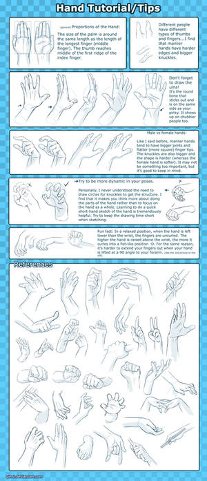 Hand Tutorial -Tips+Reference- by Qinni