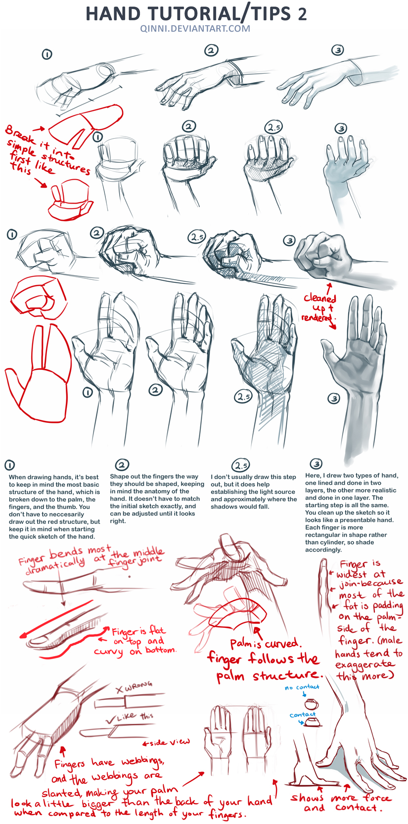 Tutorial How To Draw Anime Hand by art-germ on DeviantArt