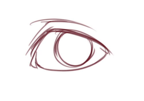 Drawing-eye process.