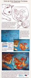 Step-by-Step Digital Painting Tutorial by Qinni