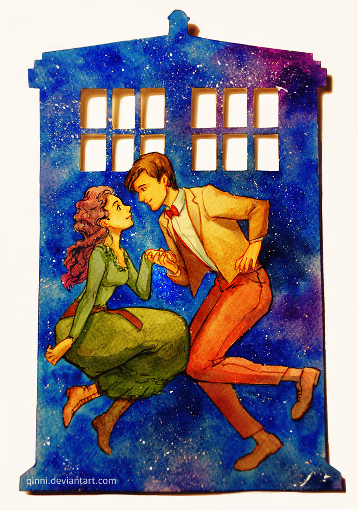 The Doctor's Wife - Watercolor cut-out