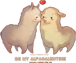 Happy Alpacalentines by Qinni