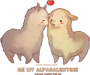 Happy Alpacalentines by Qinni