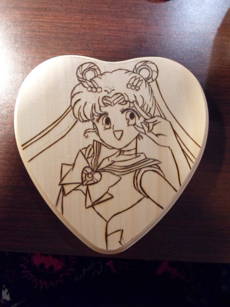 Sailor Moon Wood Burning 2