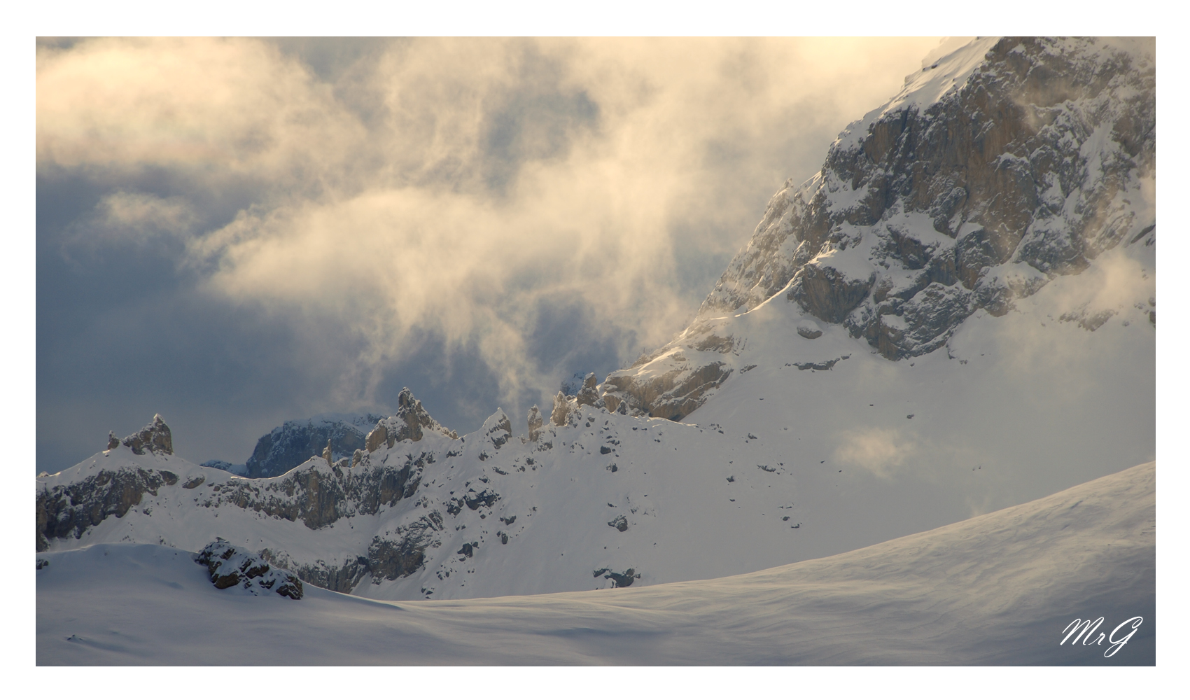 Snowy Backlighted