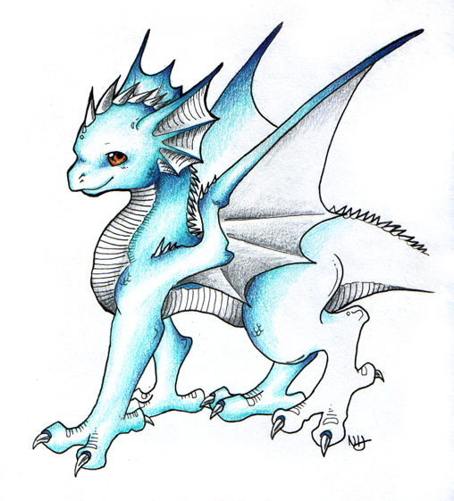 Cute Blue Dragon