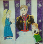 Daddy! Let's build a snowman! by Oakwolf6554