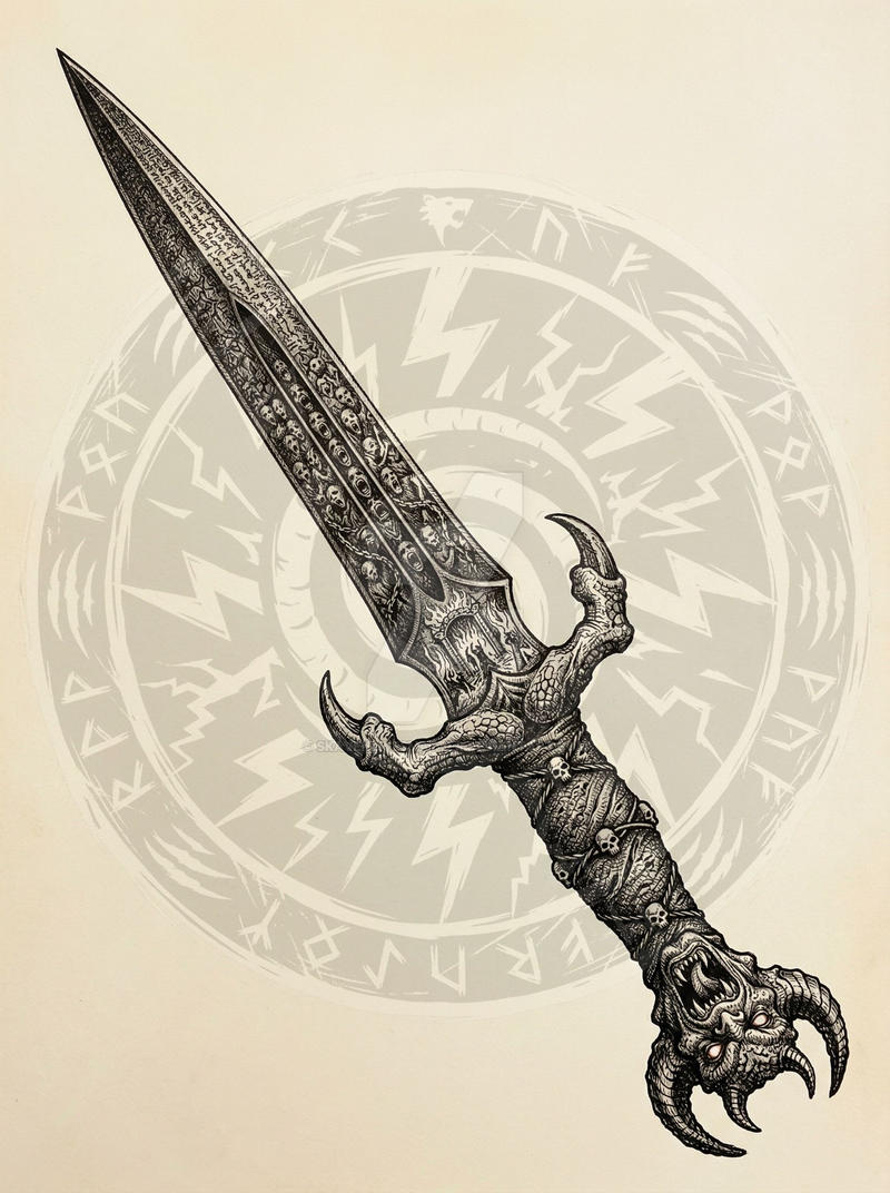 Necros Dagger Ritual Demonic Ritualistic Dagger (Hyper Detailed) by SkavenLivesMatter on ...