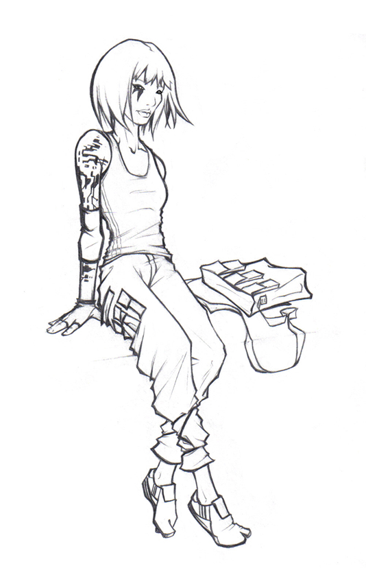 Faith sketches  Mirror's Edge Art