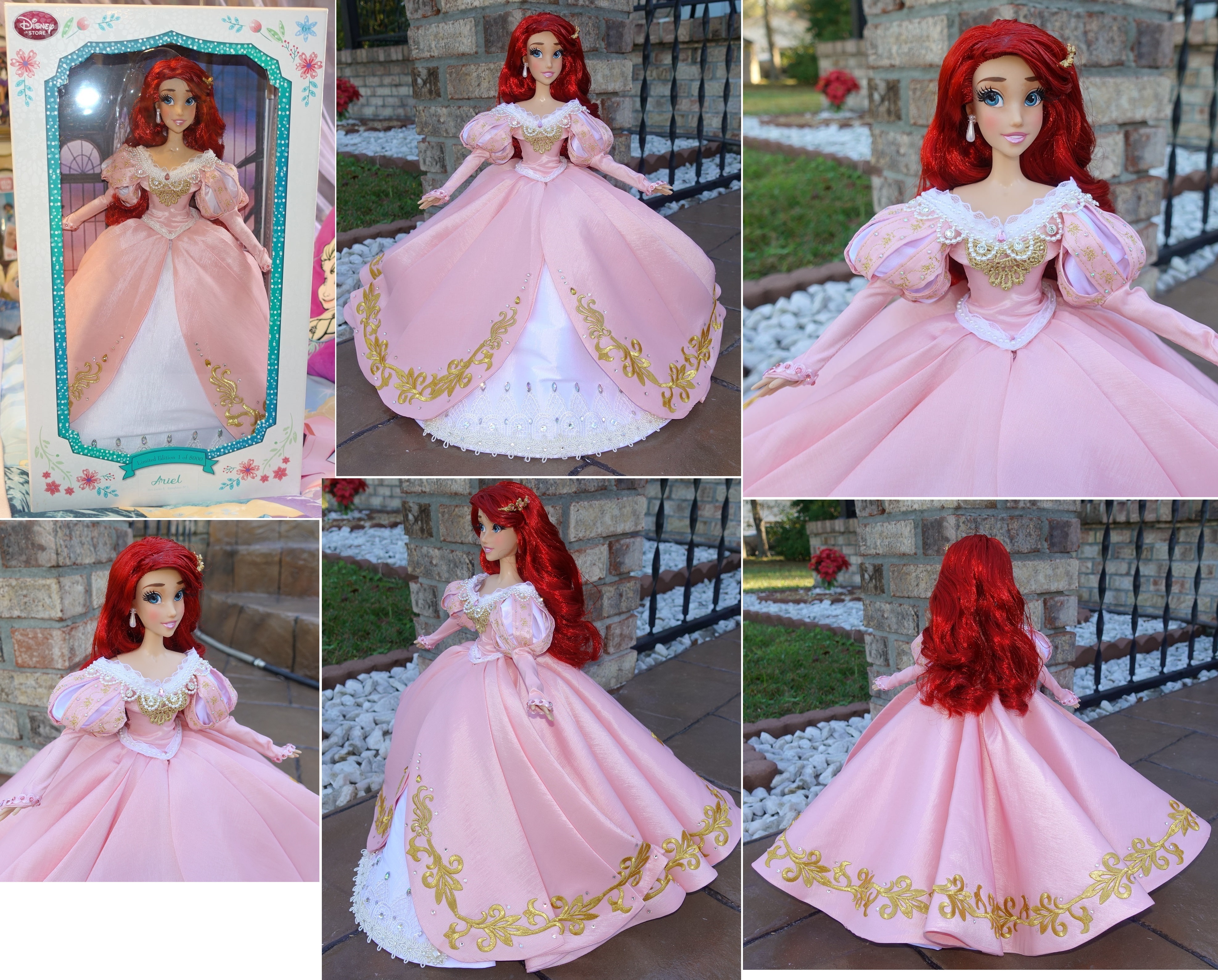 little mermaid pink dress doll Disney Mattel Princess Ariel Pink Dress Doll Classic 2005 Little Mermaid Barbie