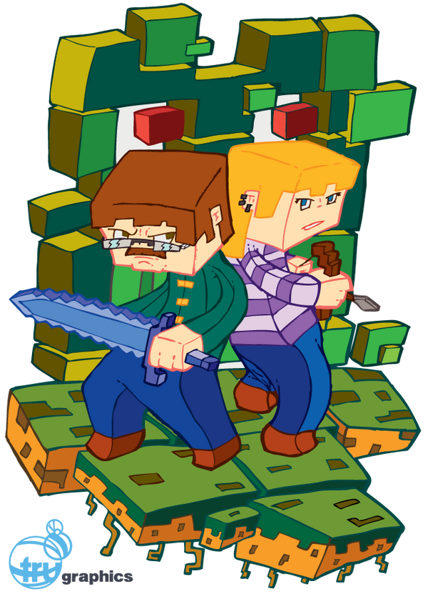 Vector Sketch 10 - Minecraft by 347STUDIOS on DeviantArt