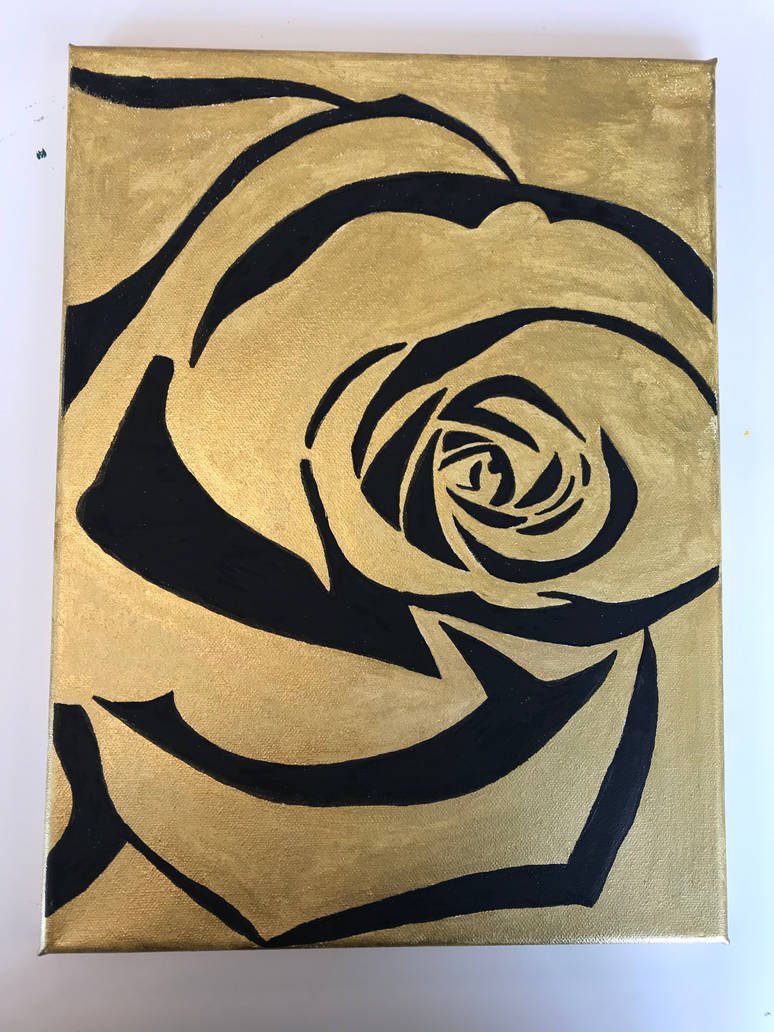 Golden Rose Painting by AndreiKachoutin on DeviantArt