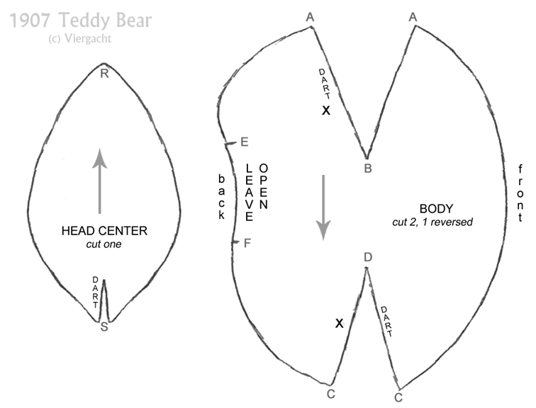 1907 Teddy Bear pattern 3