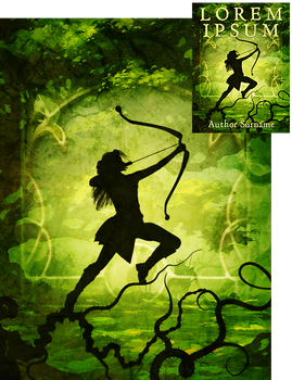 Forest Elf Archer Premade Book Cover