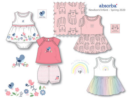 Absorba-cat-tulle-bird-print