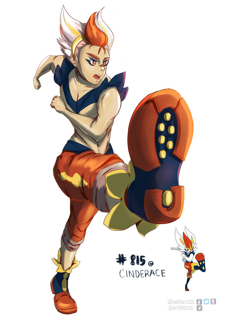 Cinderace Ref Cinderace Gijinka by EmTiRDG on DeviantArt