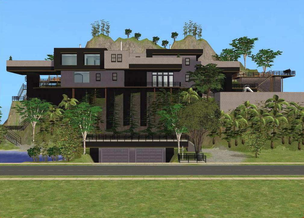 Sims 2 Cliffside House