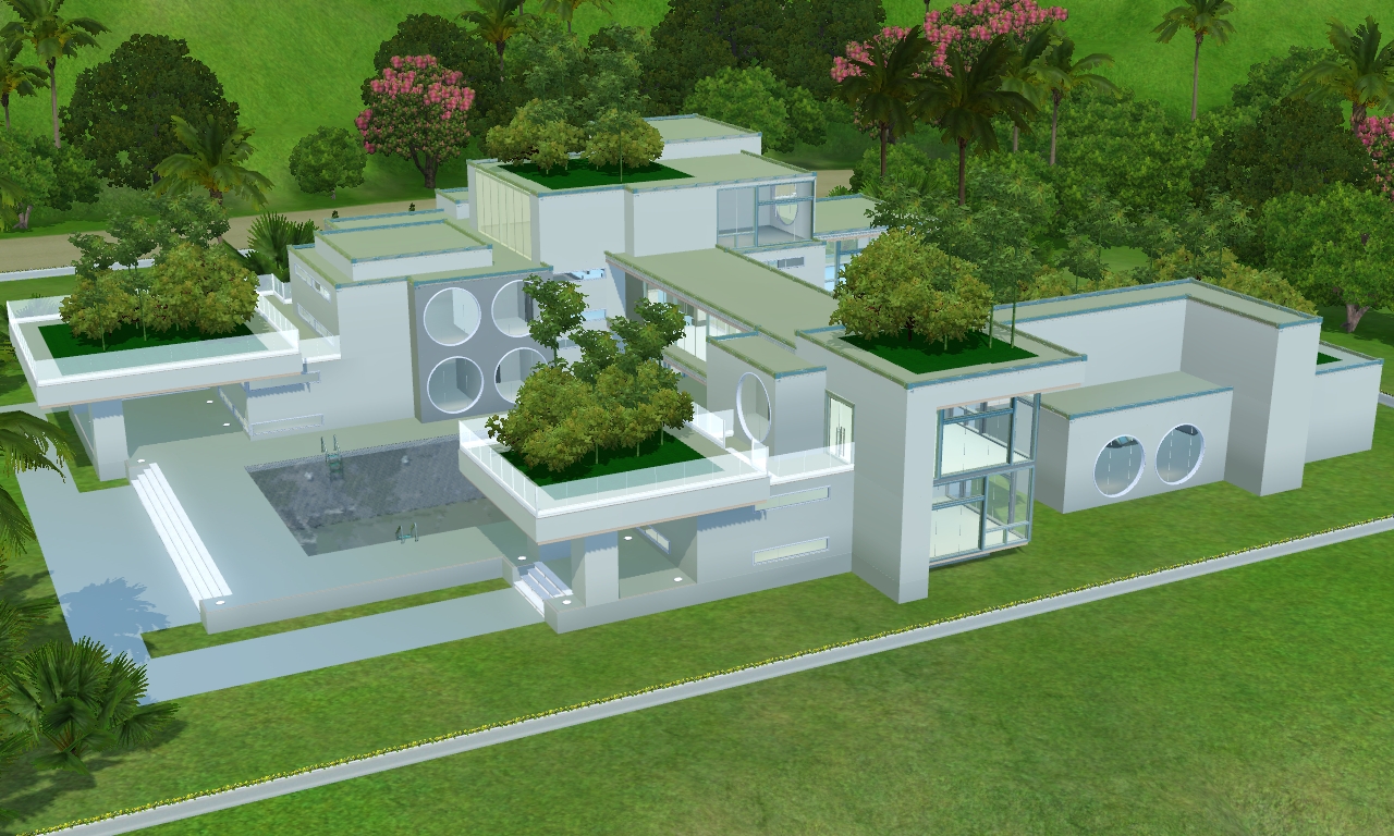 Sims 3 Futuristic villa