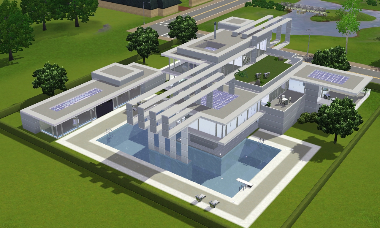 Sims 3 To the future - modern villa