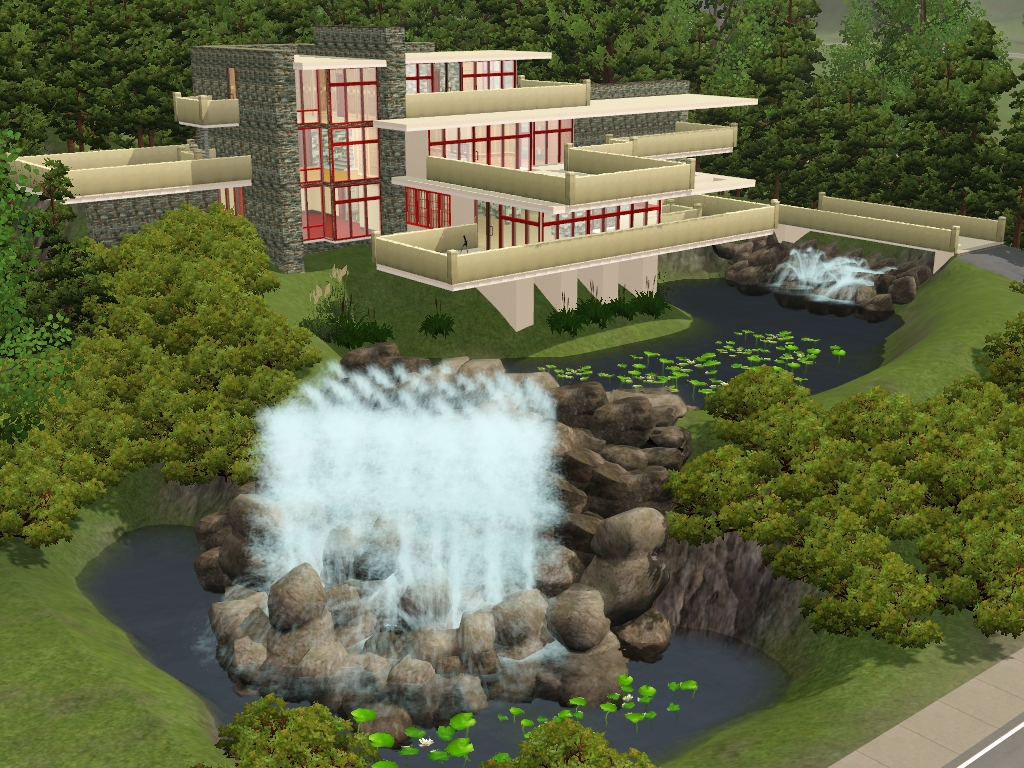 Sims 3 Falling water