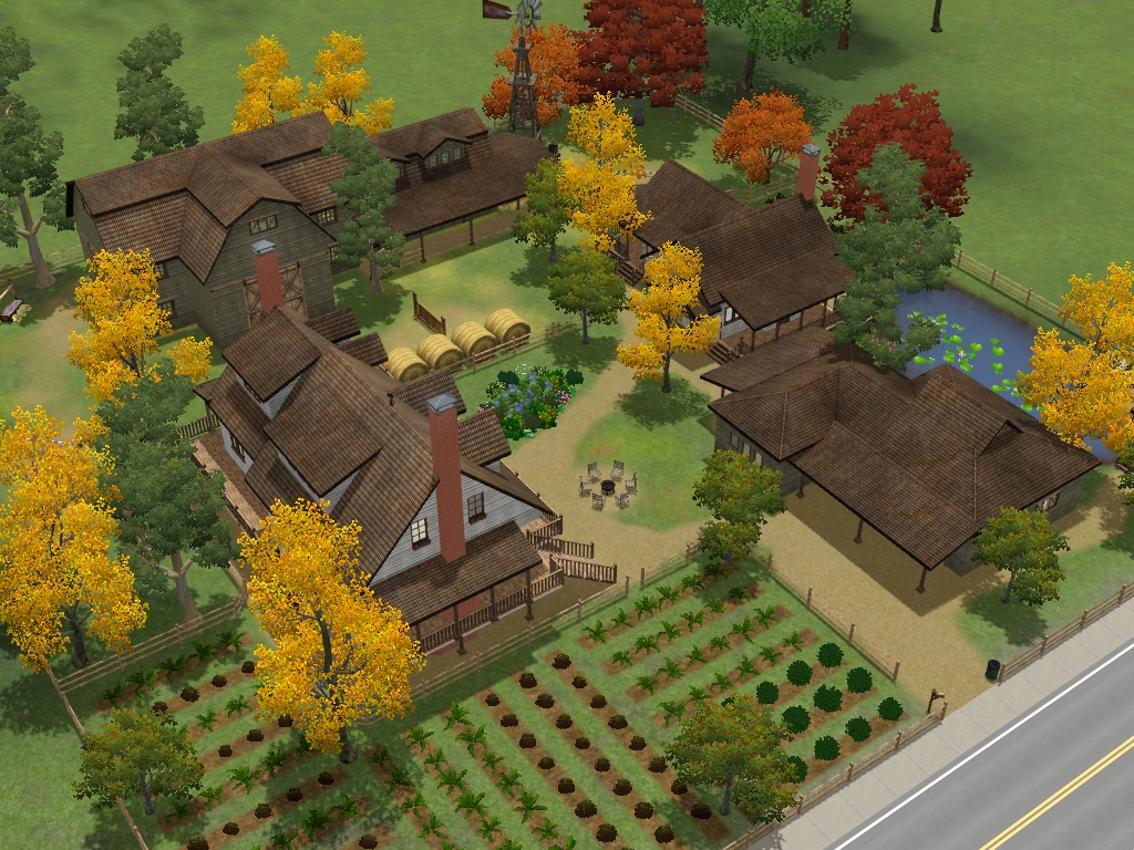 Sims 3 Colonial Farm House