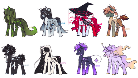 Adoptober pony adopt batch 1 [closed!]