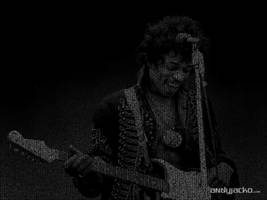 Jimi Hendrix ASCII Art