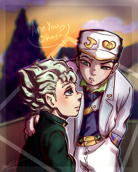 Jotaro and son koichi