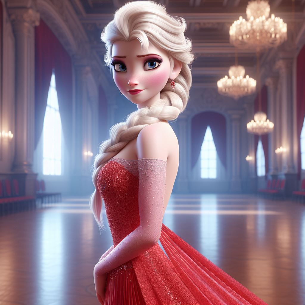 Red Wire Elsa Elsa in a Red Dress by disneyfan135 on DeviantArt