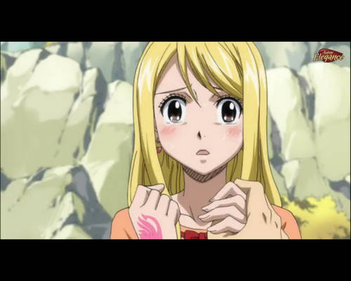 Natsu Holds Lucy's Hands